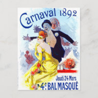 Jules Cheret Carnaval Postkarte