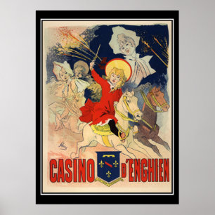 Jules Cheret Casino D'Enghien Druck Poster
