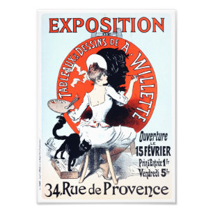 Jules Cheret Exposition Art Nouveau Druck