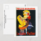 Jules Cheret-Folies Berger Postcard Postkarte (Vorne/Hinten)