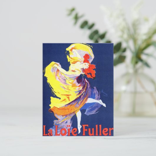 Jules Cheret Folies Bergere Postcard Postkarte (Stehend Vorderseite)