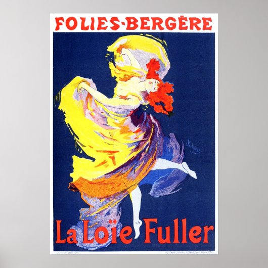 Jules Cheret Folies Bergere Poster (Vorne)