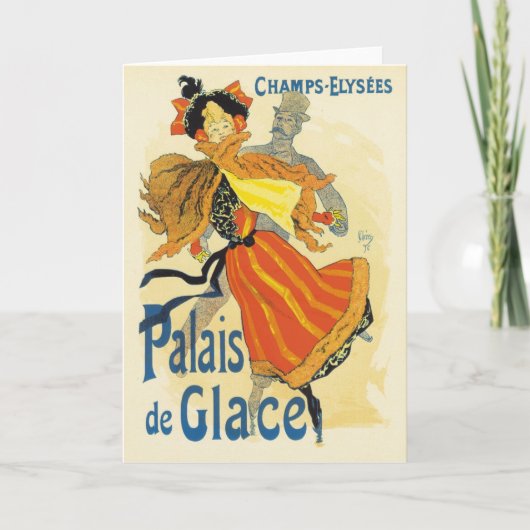 Jules Cheret - Palais de Clace Feiertagskarte (Vorderseite)