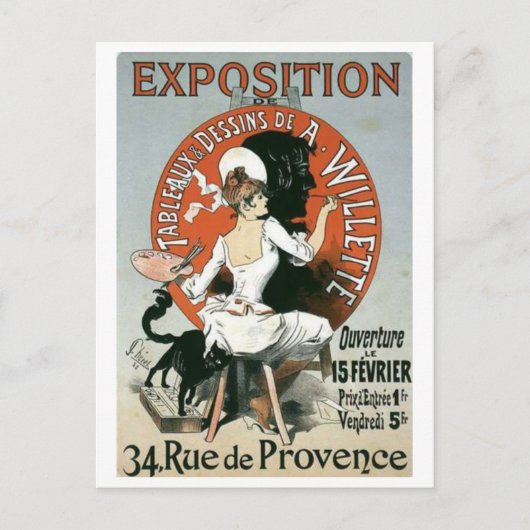 Jules Cheret Postcard Postkarte (Vorderseite)