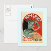 Jules Chéret,Werbung,1890 Postkarte (Vorne/Hinten)