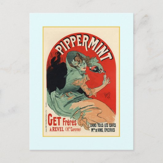 Jules Chéret,Werbung,1890 Postkarte (Vorderseite)