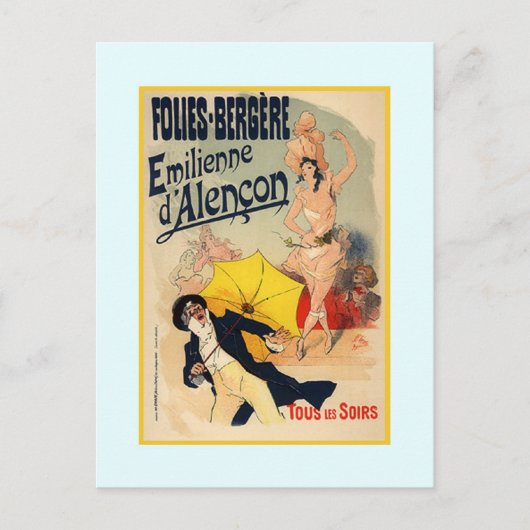 Jules Chéret,Werbung,1890 Postkarte (Vorderseite)