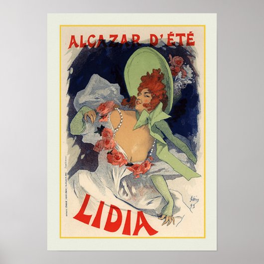 Jules Chéret,Werbung,1895 Poster (Vorne)