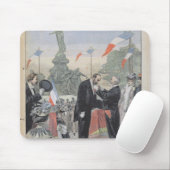 Jules Dalou, der mit der Medaille zugesprochen Mousepad (Mit Mouse)