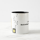 Jules der Sänger Zweifarbige Tasse (Mittel)