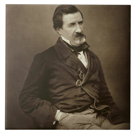 Jules Francois Felix Husson, "Champfleury" (1821-8 Fliese (Vorderseite)