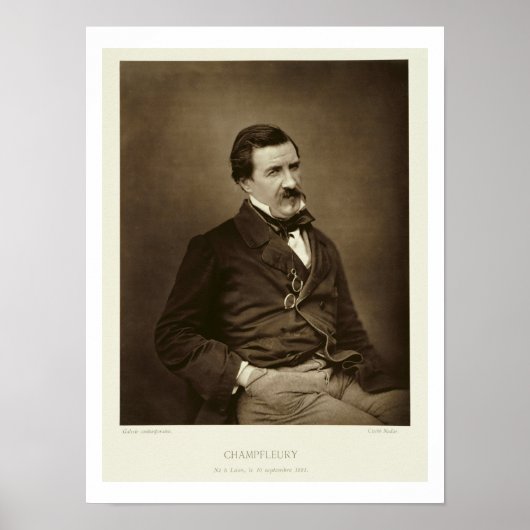 Jules Francois Felix Husson, 'Champfleury' (1821-8 Poster (Vorne)