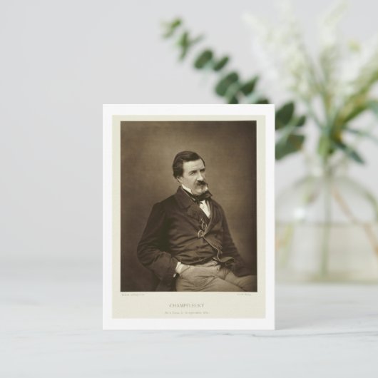 Jules Francois Felix Husson, 'Champfleury' (1821-8 Postkarte (Stehend Vorderseite)