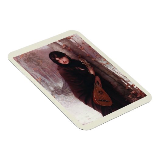 Jules Joseph Lefebvre, Mädchen mit Mandolin Art Magnet (Rechte Seite)
