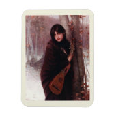 Jules Joseph Lefebvre, Mädchen mit Mandolin Art Magnet (Vertikal)
