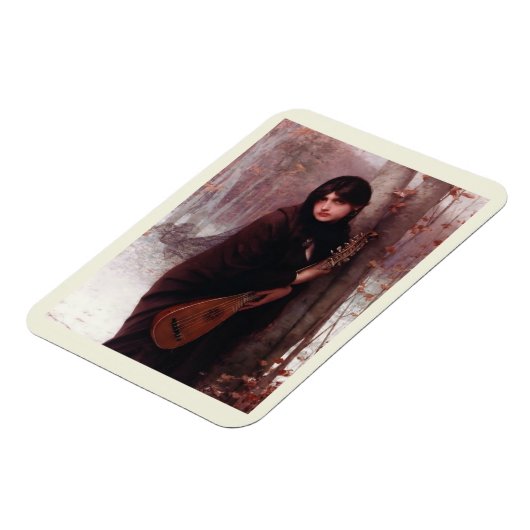 Jules Joseph Lefebvre, Mädchen mit Mandolin Art Magnet (Linke Seite)