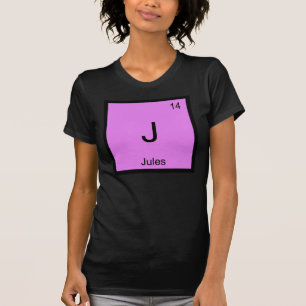 Jules Name Chemie Element Periodensystem T-Shirt