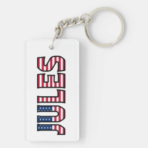 Jules Name Vorname USA Flagge Anhänger Schlüssel Schlüsselanhänger