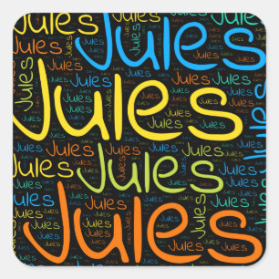 Jules Quadratischer Aufkleber