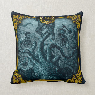 Jules Verne 20000 Ligen Throw Pillow 3 Kissen