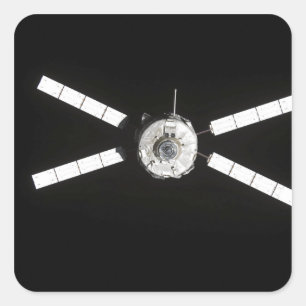 Jules Verne ATV Quadratischer Aufkleber