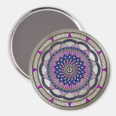 Jules Verne Consequenzen Mandala Magnet (Vorderseite/Rückseite)