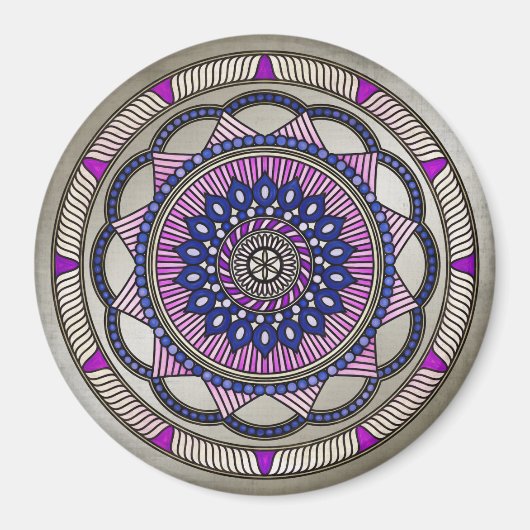 Jules Verne Consequenzen Mandala Magnet (Vorne)