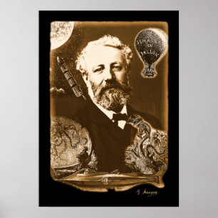 Jules Verne Hommage Poster