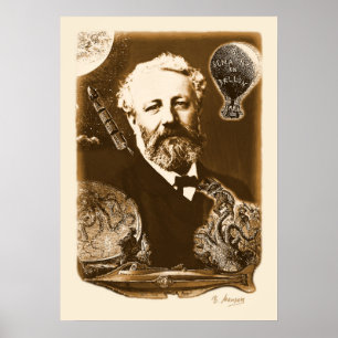 Jules Verne Hommage Poster
