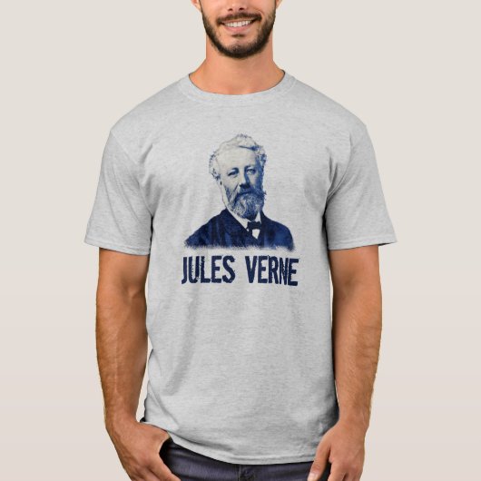 Jules Verne im blauen Shirt (Vorderseite)