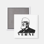 Jules Verne Magnet (Vorderseite/Rückseite)
