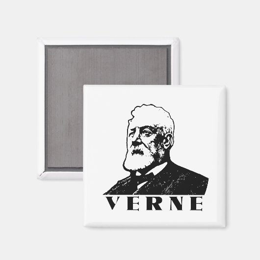 Jules Verne Magnet (Vorderseite/Rückseite)