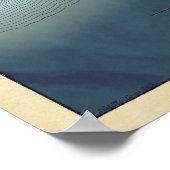 Jules Verne "Mysterious Island Lincoln Island Kart Poster (Ecke)