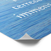 Jules Verne QUOTE über den Ozean POSTER (Ecke)