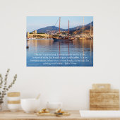 Jules Verne QUOTE über den Ozean POSTER (Küche)