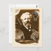 Jules Verne Tribute Postkarte (Vorne/Hinten)