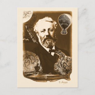 Jules Verne Tribute Postkarte