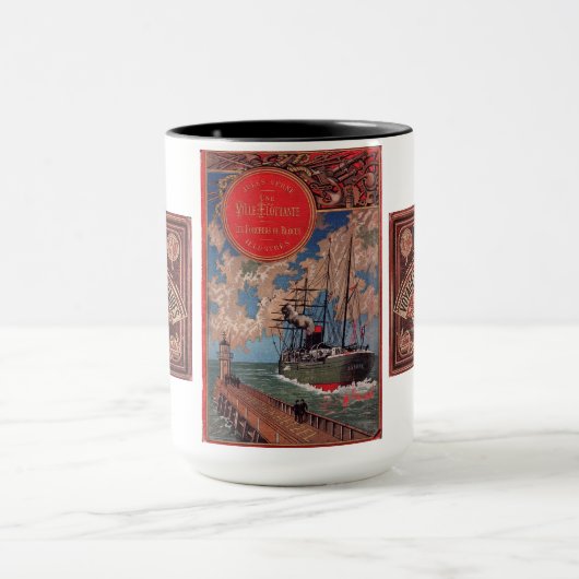 JULES VERNE „TWO COVERS“ (1878 & 1898) TASSE (Zentrum)