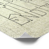 Jules Verne Typografie Poster (Ecke)