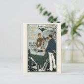 Jules Verne Unter den Cannibals Vintages Buchcover Postkarte (Stehend Vorderseite)