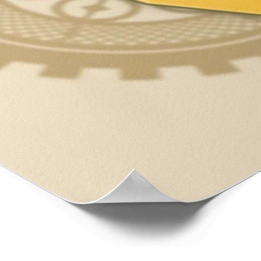 Jules Verne Vater von Steampunk Poster (Ecke)