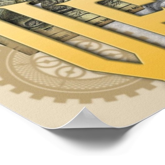 Jules Verne Vater von Steampunk Poster (Ecke)