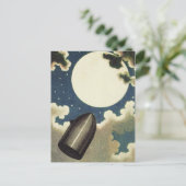 Jules Verne Von der Erde zum Mond (1865) Postkarte (Stehend Vorderseite)