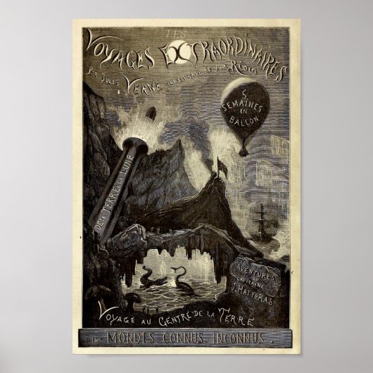 Jules Vernes Extraordinaires (1861) Poster (Vorne)
