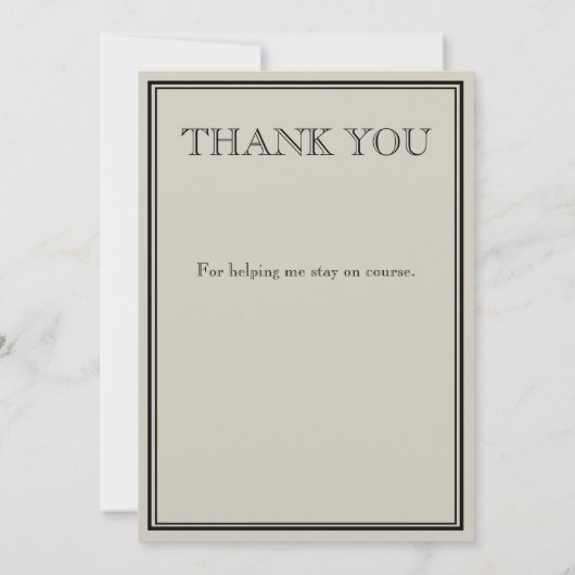 Jules Vernes Hauptmann Nemo lenkt den Nautilus Dankeskarte (Rückseite)