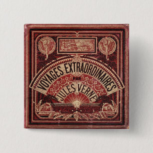 Jules Vernes "REISEN EXTRAORDINAIRES " Button