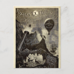 Jules Verne's Voyages Extraordinaires Postkarte