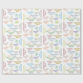 Juli, 16 Geburtstag Geschenkpapier (Flach)