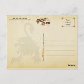 Juli 1884 Almanac  Leo, der Löwe Postkarte (Rückseite)