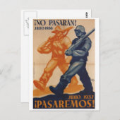 Juli 1937. Wir werden ein Propaganda-Poster Postkarte (Vorne/Hinten)